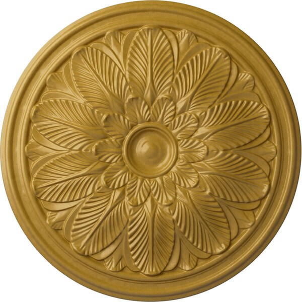 Ekena Millwork Bordeaux Ceiling Medallion (Fits Canopies up to 3 1/4"), 22 5/8"OD x 1 3/4"P, Iridescent Gold CM22BOIGS - main